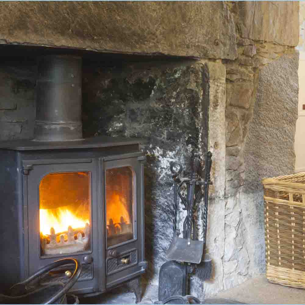 Enjoy the cosy log fire
in Tuim Cottage
